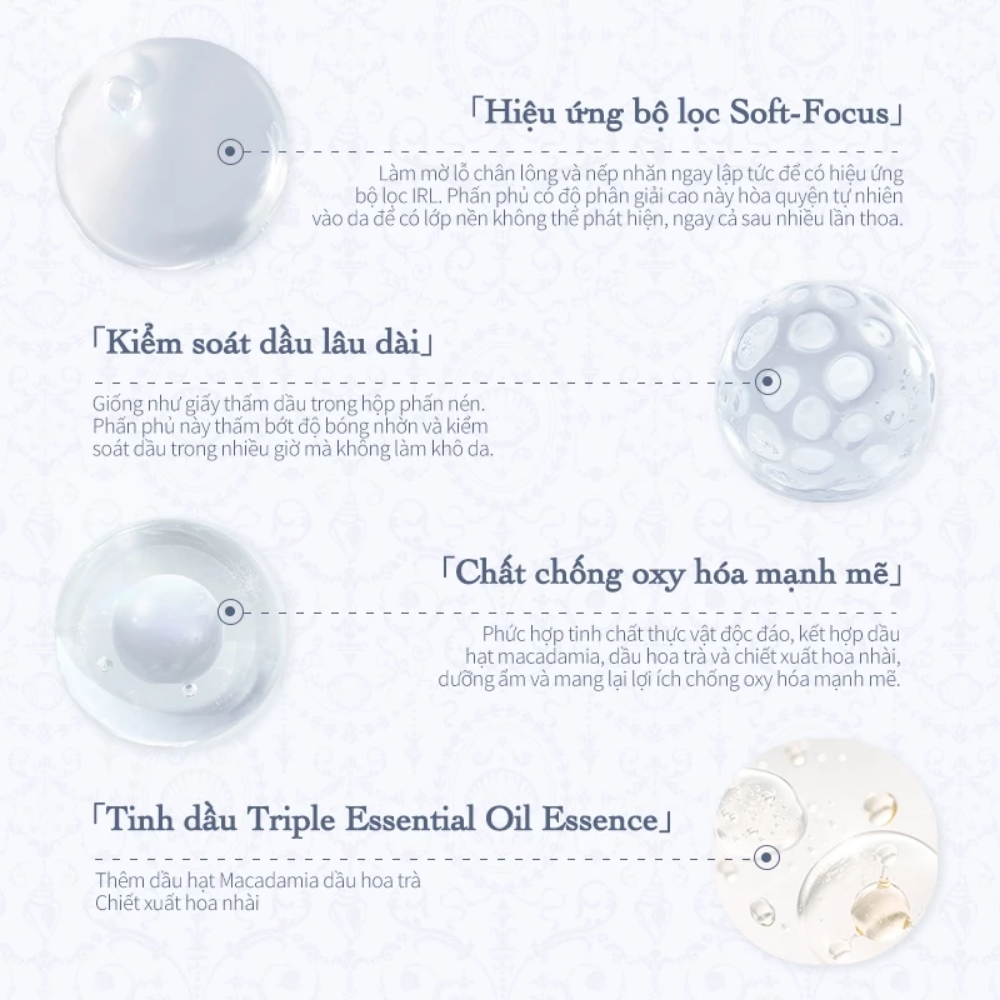 Phấn Phủ Dạng Nén Flower Knows Shell's Jewel Collection Baked Powder 9g