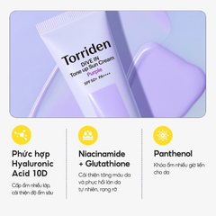 Kem Chống Nắng Nâng Tone Torriden Dive-in Tone Up Sun Cream Purple SPF 50+ PA++++ 60ml