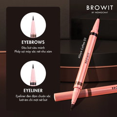 Bút Trang Điểm Mắt Và Mày Browit Duo Brow And Eyeliner 0.55ml