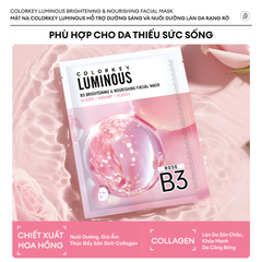 Mặt Nạ Dưỡng Da Colorkey Luminous B3 Facial Mask 30ml