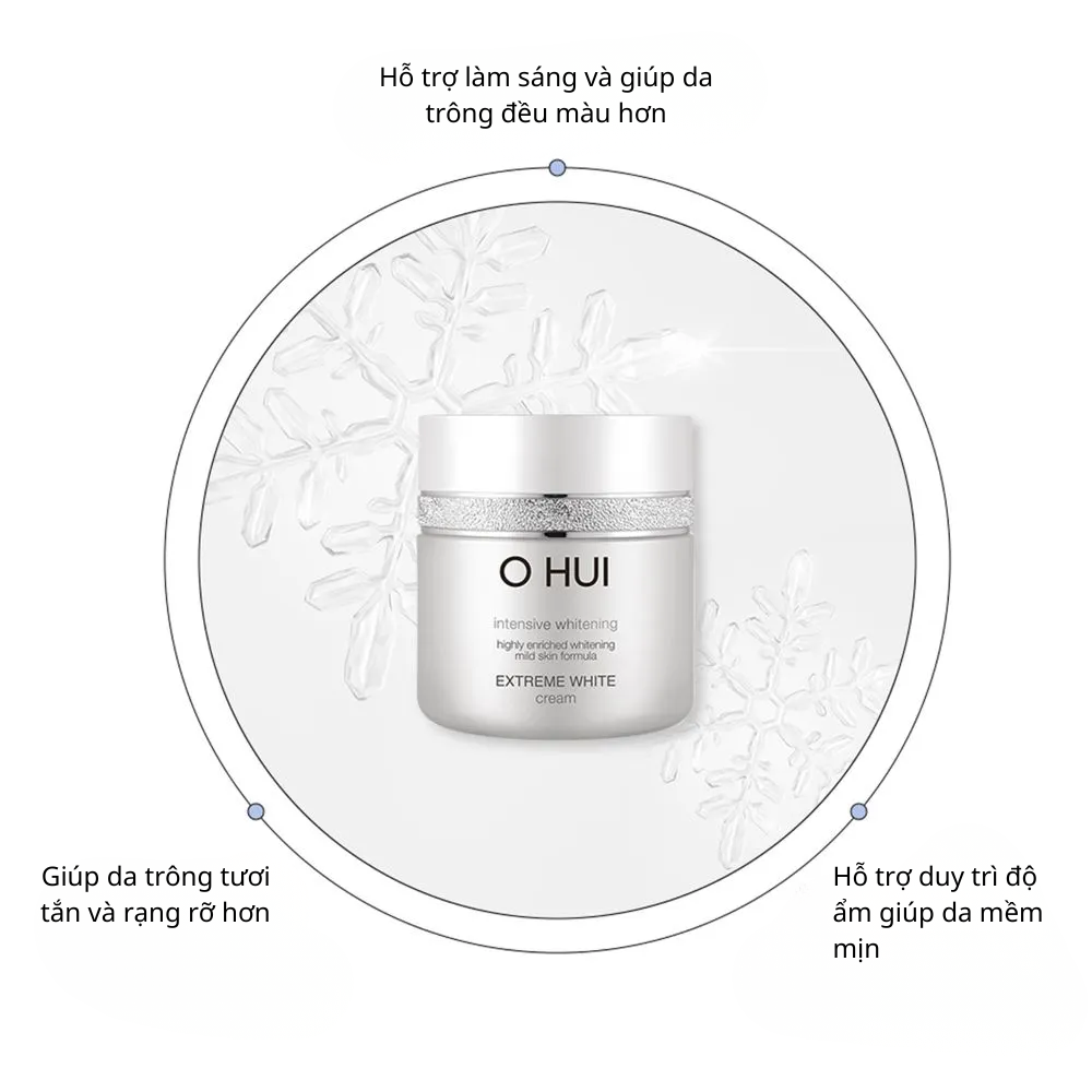 Bộ Kem Dưỡng Trắng Da Ohui Extreme White Cream Special Set 5 Món