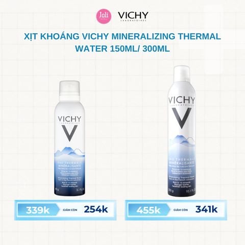 Xịt Khoáng Làm Dịu & Cấp Ẩm Cho Da Vichy Mineralizing Thermal Water