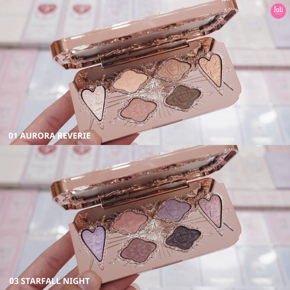 Bảng Mắt Flower Knows Knight Unicorn Collection 6-Color Satin Eyeshadow Palette 6.5g