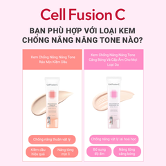 Kem Chống Nắng Nâng Tông Cấp Ẩm Căng Bóng Cell Fusion C Aqua Tone Up Sunscreen 100 SPF50+ PA++++ 35ml + 35ml