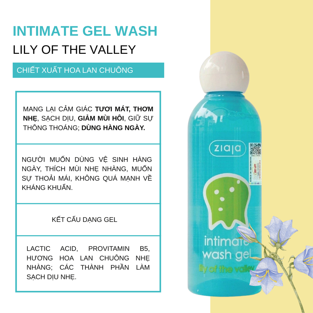 Dung Dịch Vệ Sinh Phụ Nữ Ziaja Intimate Wash Gel 200ml
