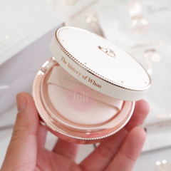 Set Phấn Nước Chống Nắng Nâng Tông Whoo Gongjinhyang Seol Radiant White Tone Up Sun Cushion SPF50+ PA+++ 13g( tặng kèm 2 lõi)