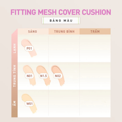 Phấn Nước 3CE Fitting Mesh Cover Cushion SPF40 PA+++ 11g