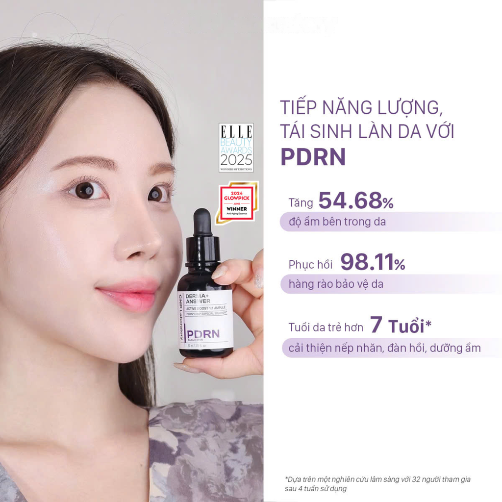 Tinh Chất Sáng Da Giảm Nếp Nhăn CNP Laboratory PDRN Derma+ Answer Active Boost Ampule 15ml
