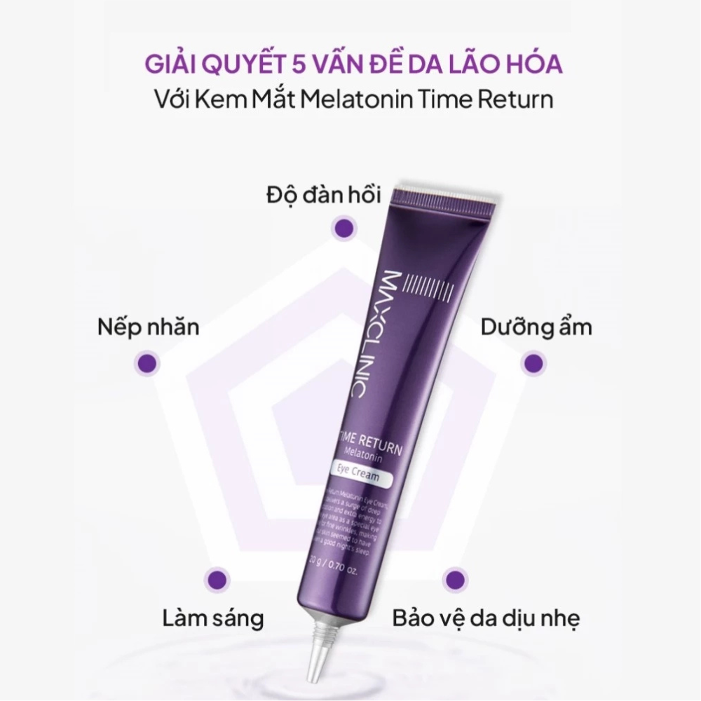 Kem Dưỡng Mắt Maxclinic Time Return Melatonn Eye Cream 20g