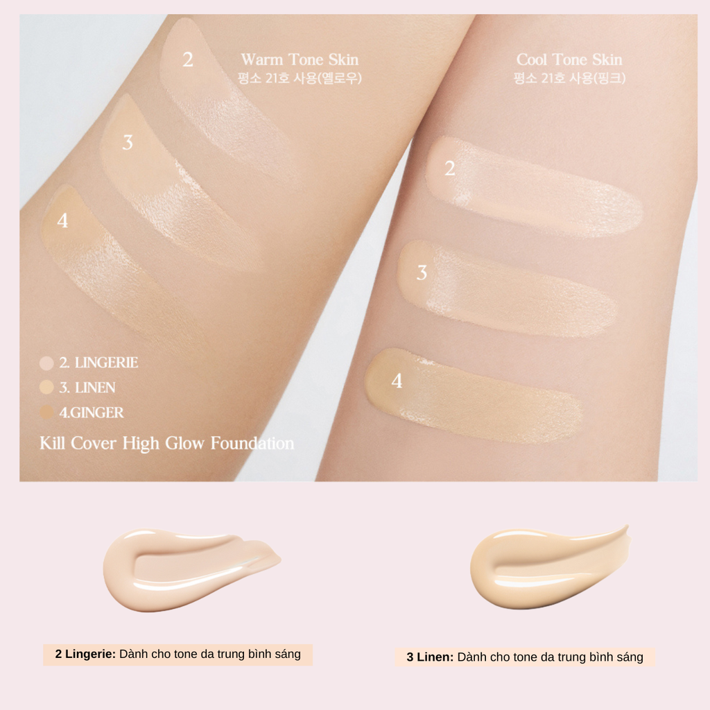 Kem Nền Clio Kill Cover High Glow Foundation 38g