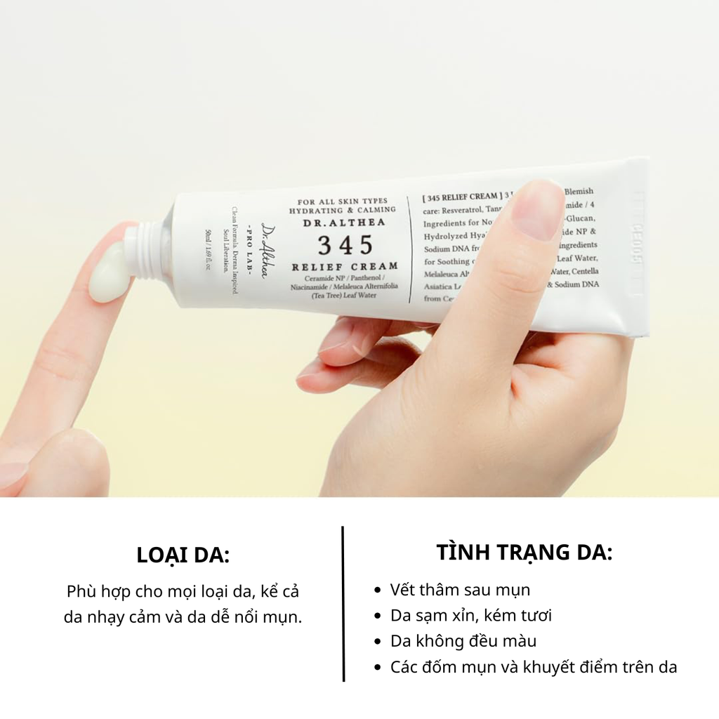 Kem Dưỡng Ẩm Phục Hồi Da Dr.Althea 345 Relief Cream 50ml