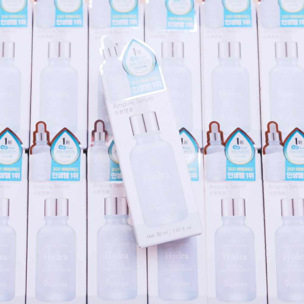 Tinh Chất Dưỡng Ẩm Làm Căng Bóng Da 9 Wishes Hydra Ampule II 30ml
