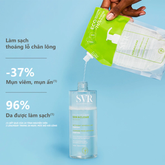 Combo 3 Món SVR Sebiaclear Cho Da Dầu (Tinh Chất 30ml+Nước Tẩy Trang 75ml+Gel Rửa Mặt 55ml)