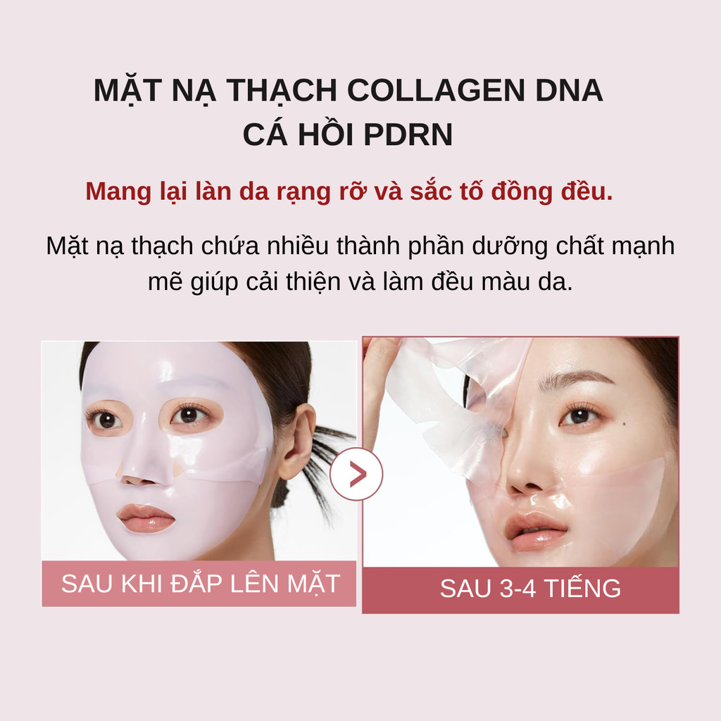 Mặt Nạ Thạch Dưỡng Sáng Da Ngừa Lão Hoá Medicube PDRN Pink Collagen Jelly Mask 28g