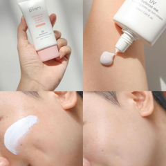 Kem Chống Nắng Vật Lý Nâng Tone Make P:rem UV Defense Me Calming Tone Up Sun Cream SPF50+ PA++++ 50ml