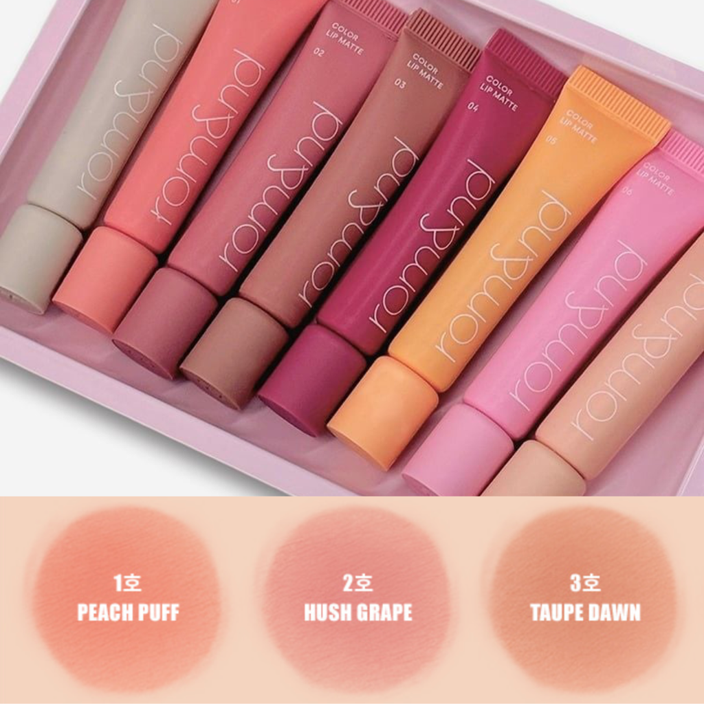 Son Kem Dạng Tuýp Romand Color Lip Matte 8g