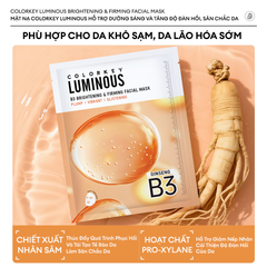 Mặt Nạ Dưỡng Da Colorkey Luminous B3 Facial Mask 30ml