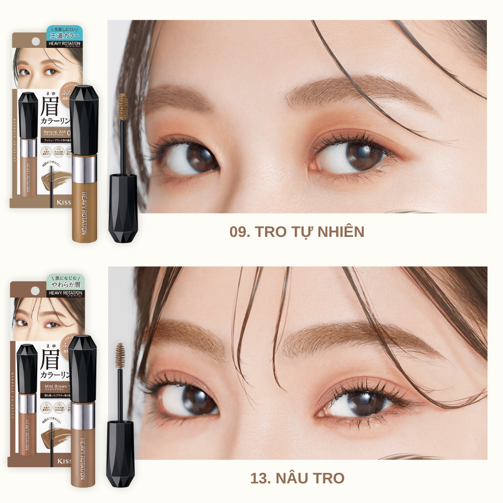 Mascara Lông Mày Kissme Heavy Rotation Coloring Eyebrow 8g
