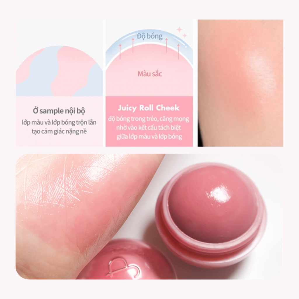 Má Hồng Kem Dạng Lăn Romand Juicy Roll Cheek 8.4g