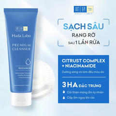 Sữa Rửa Mặt Hada Labo Premium Cleanser 100g