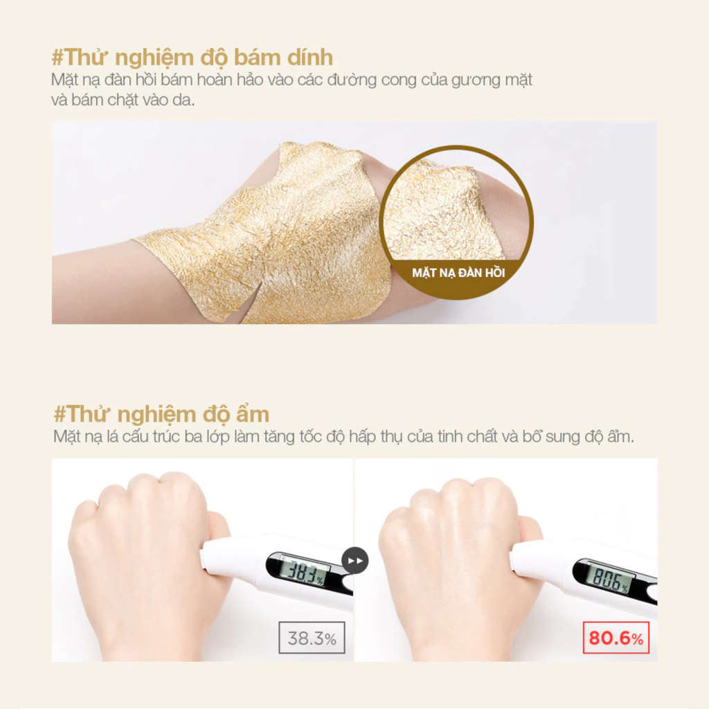 Mặt Nạ Tinh Chất Vàng Cấp Ẩm Chống Lão Hóa Da JMsolution Prime Gold Intensive Mask 30ml