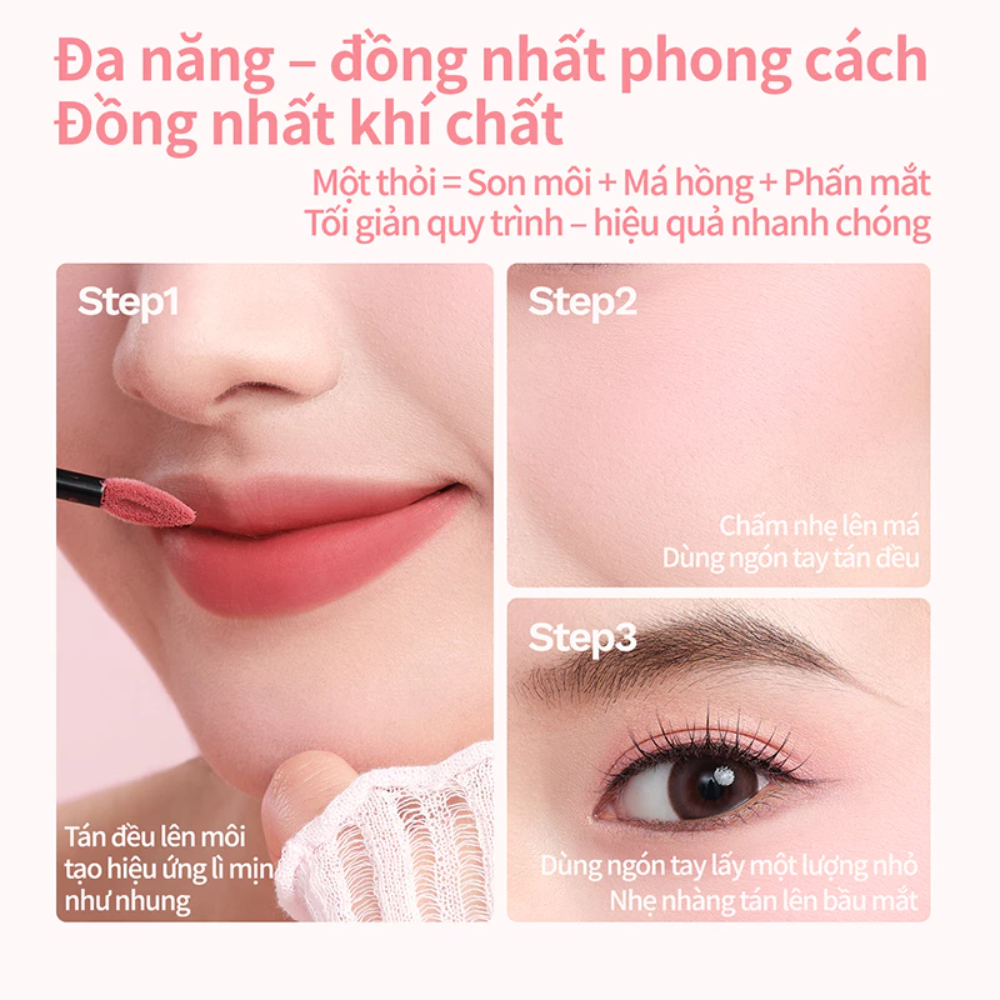Son Kem Bùn Mooekiss Velvet Lip Mud 3g