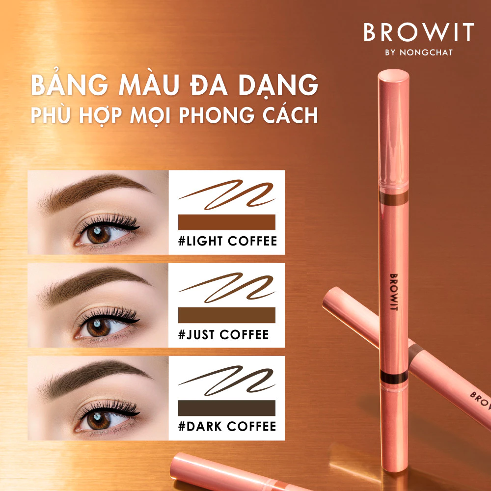 Bút Trang Điểm Mắt Và Mày Browit Duo Brow And Eyeliner 0.55ml