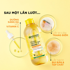Nước Tẩy Trang Làm Sáng Da Garnier Micellar Cleansing Water Vitamin C