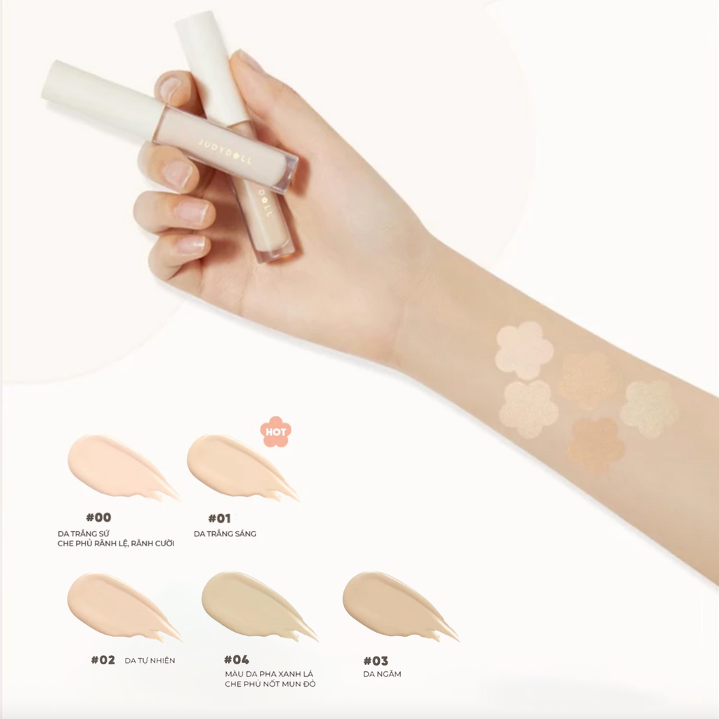 Kem Che Khuyết Điểm Judydoll Traceless Cloud-Touch Concealer 3.2g