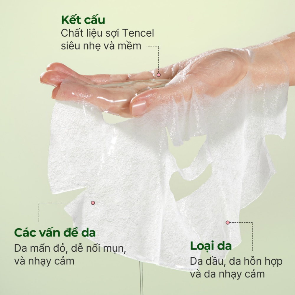 Mặt Nạ Làm Dịu & Phục Hồi Da Mụn Nhạy Cảm Torriden Balanceful Cica Mask 25ml