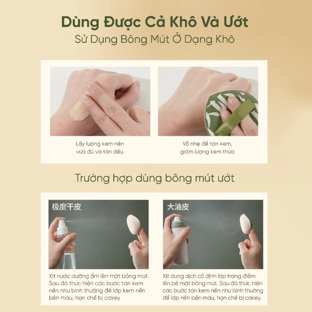 Bộ 5 Bông Mút Amortals Bonus Points Powder Puff Combo Pack