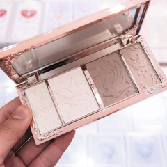 Phấn Bắt Sáng Tạo Khối Flower Knows Butterfly Cloud Collar Collection Embossed Highlight & Contour Palette 16g