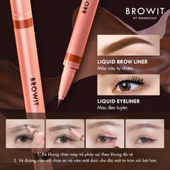 Bút Trang Điểm Mắt Và Mày Browit Duo Brow And Eyeliner 0.55ml