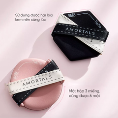 Set 3 Bông Mút Tán Kem Nền Dạng Lỏng Amortals TieTie Powder Puff Set