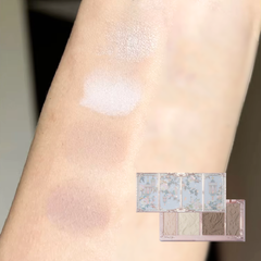 Phấn Bắt Sáng Tạo Khối Flower Knows Butterfly Cloud Collar Collection Embossed Highlight & Contour Palette 16g