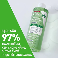 Nước Tẩy Trang Cho Mọi Loại Da Cerave Hydrating Micellar Water 400ml