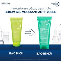 Gel Rửa Mặt Làm Sạch Sâu Hỗ Trợ Giảm Mụn Bioderma Sebium Gel Moussant Actif