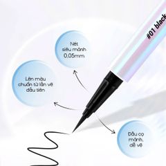 Bút Kẻ Mắt Nước Vacosi Waterproof Eyeliner 24H 0.6g