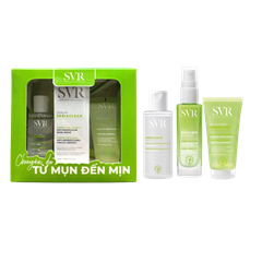 Combo 3 Món SVR Sebiaclear Cho Da Dầu (Tinh Chất 30ml+Nước Tẩy Trang 75ml+Gel Rửa Mặt 55ml)