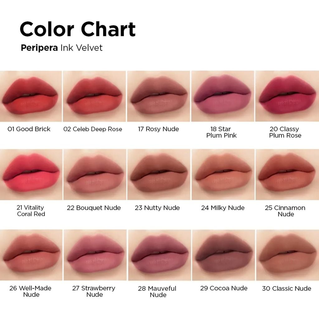 Son Kem Lì Peripera Ink Velvet Lip Tint
