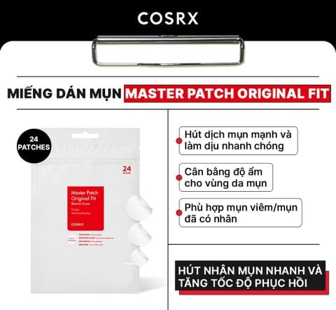 Miếng Dán Mụn Cosrx Master Patch Original Fit 24 Miếng
