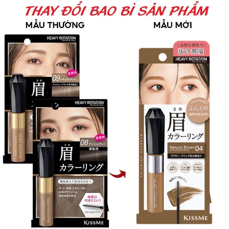 Mascara Lông Mày Kissme Heavy Rotation Coloring Eyebrow 8g