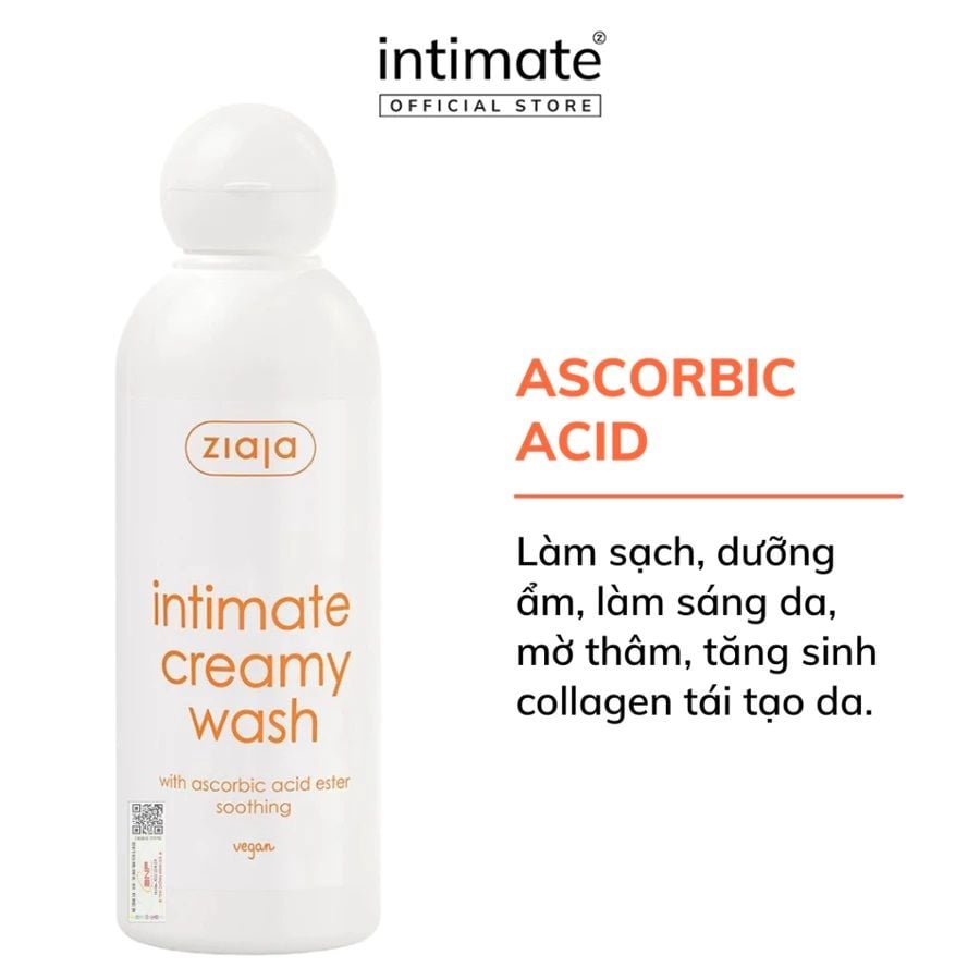 Dung Dịch Vệ Sinh Phụ Nữ Intima Ziaja Creamy Wash 200ml
