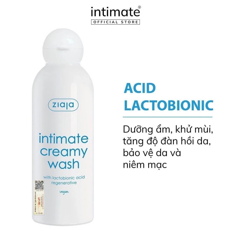 Dung Dịch Vệ Sinh Phụ Nữ Intima Ziaja Creamy Wash 200ml