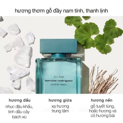 Nước Hoa Nam Narciso Rodriguez Vetiver Musc For Him EDT 10ml