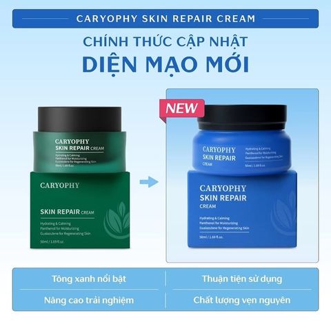 Kem Dưỡng Cấp Ẩm Phục Hồi Da Nhạy Cảm Caryophy Skin Repair Cream 50ml