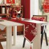 Khăn trải bàn vải bố Jacquard cao cấp