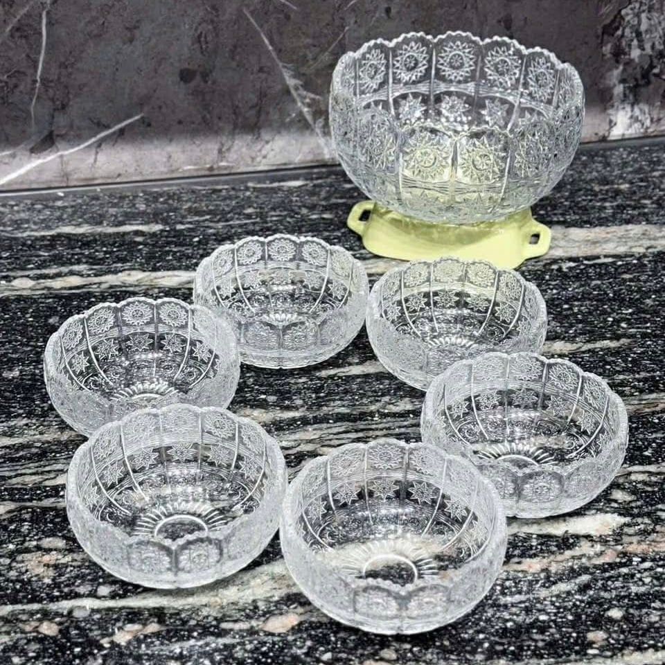 Set 7 bát họa tiết mài Vessen