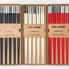 Set 10 đôi đũa Keller chuôi bạc