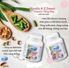 Vitamin tổng họp AZ Mivolis Đức 100 viên